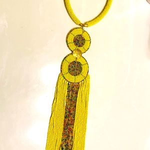 Beaded necklace multi colors